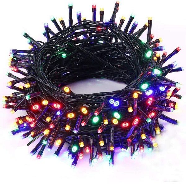 20M RGB Black Cable Linkable String Fairy Lights For Festive