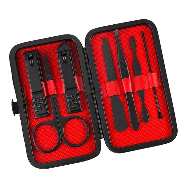 7 Piece Black Nail Clipper Set