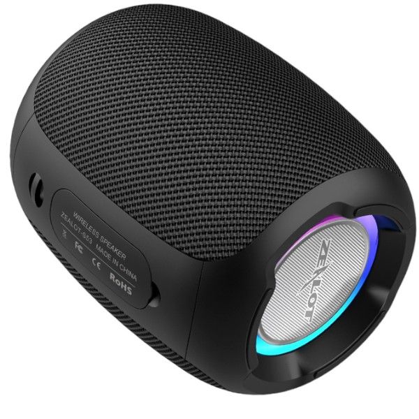 Zealot -S53 - IPX6 Waterproof TWS Outdoor Speaker With RGB Lightning- Black
