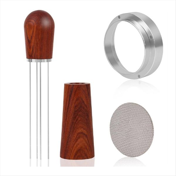 54Mm Espresso Accessories Kit Dosing Funnel And Puck Screen Set