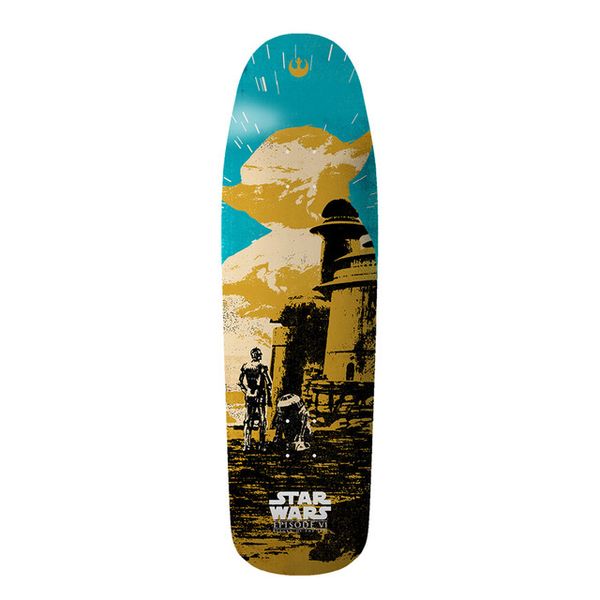 Element Star Wars 80s Yoda Skateboard Deck - Tan/Blue - 9.25 X 32 Street