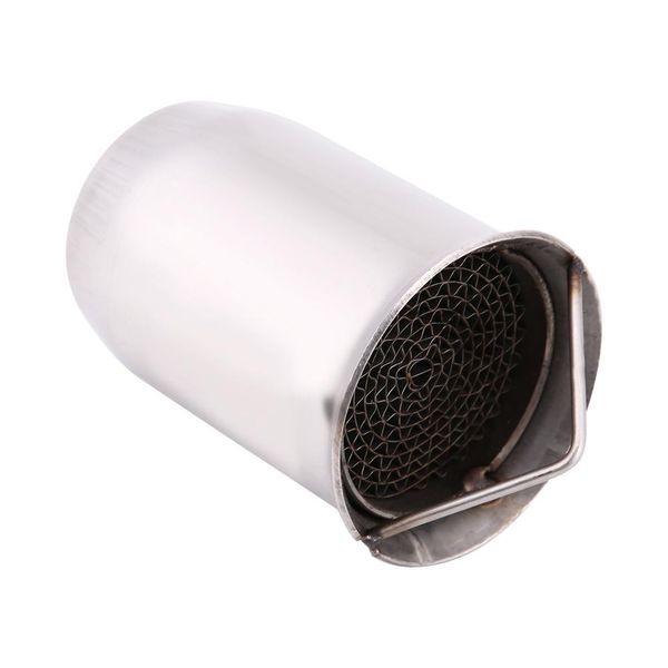 51mm Universal Motorcycle Exhaust Muffler Db Killer Silencer Insert Silver
