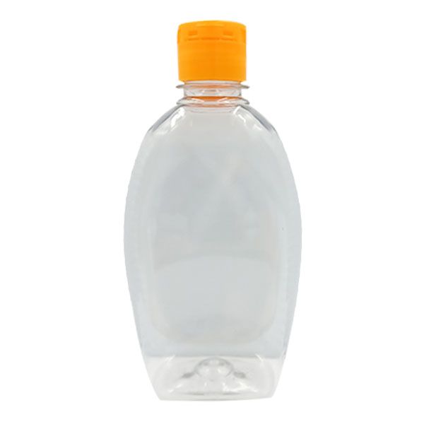Empty Refillable Honey Squeeze Bottle with Flip Top Cap - 375ml - 12 Pack
