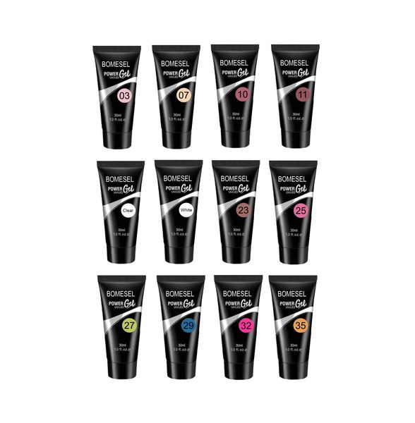 Set of 12 30ml Poly Gel - Colors