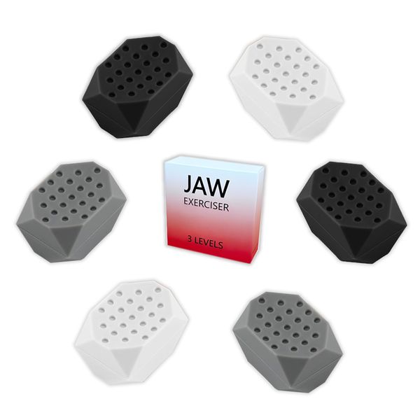 6 Piece Jawline Exerciser Men &amp; Women Facial Slimming Chin Neck Shaper Fitness