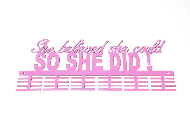She Believed She Could 48 Tier Medal Hanger