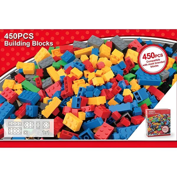 450 Piece Children's Building Blocks Set