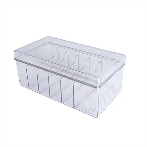 Plastic Cord Storage Box with Lid, Cable Organizers Case (Clear)