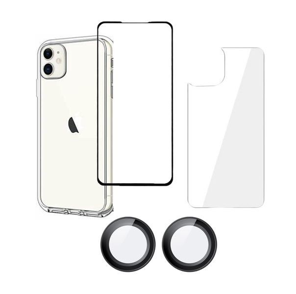 Aunti Shock Suit Clear All in 1 Protection Bundle Compatible with Iphone 11