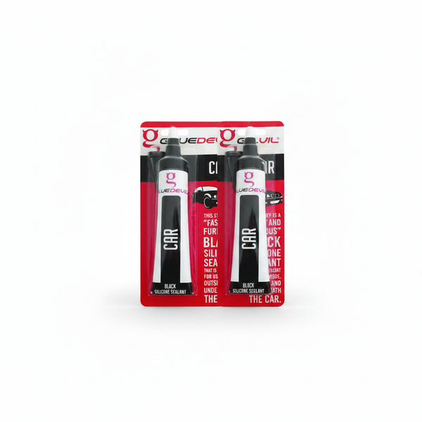 Glue Devil Black Silicone Sealant 90ml for Automotive Repairs - 2 Pack