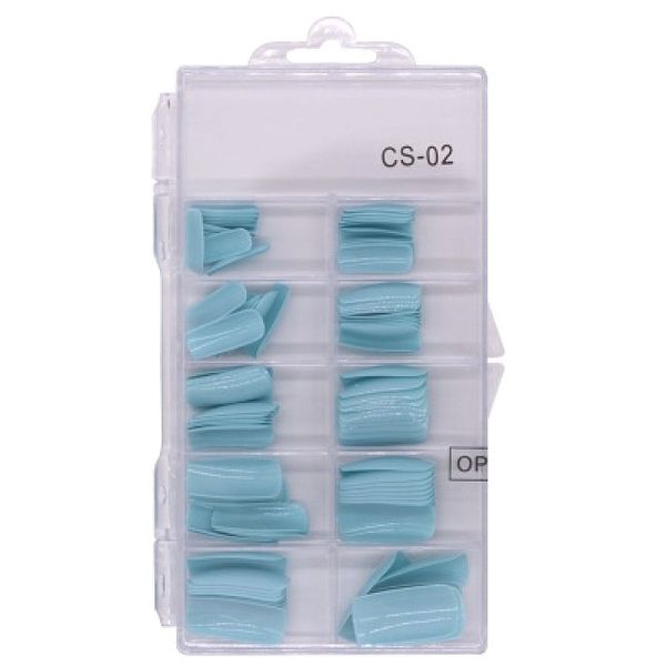 Baby Blue Nail Tips - 100 Pieces