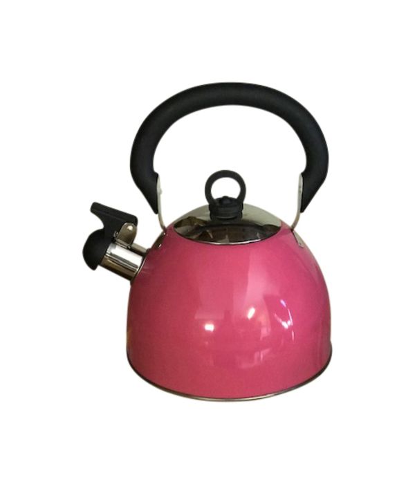 2.5Ltr Stainless Steel Whistling Kettle Pink Shop Today. Get it