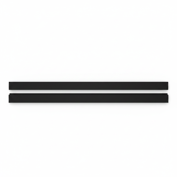 Black Magnetic Flexible Strips 1000mm x 15mm for Labels and Planning