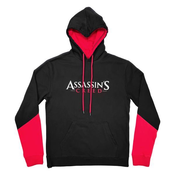 Assassin's Creed - Logo Men's Black and Red Pullover Hoodie