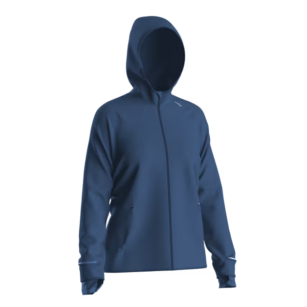 Kiprun Women's Warm Running Jacket - Run 500 Warm Abyss Blue