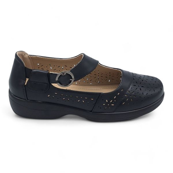 TTP Women Loafers with Elasticated Ankle Strap and Cut out Decor XB5601