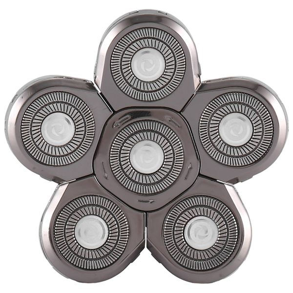 Men's Electric Shaver Heads 6 Blades Head Replacement As Shown