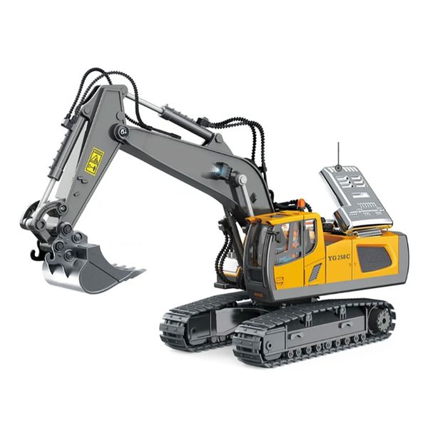 Remote Control Excavator - 680 Rotation w/Metal Shovel &amp; Sound Effects