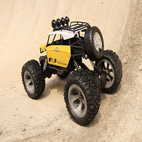 ホビーラジコン RAPIDLY 4*4 wheel drive off road Off-Road 4-Wheel Drive Truck Climbing Vehicle RC Toy - Yellow