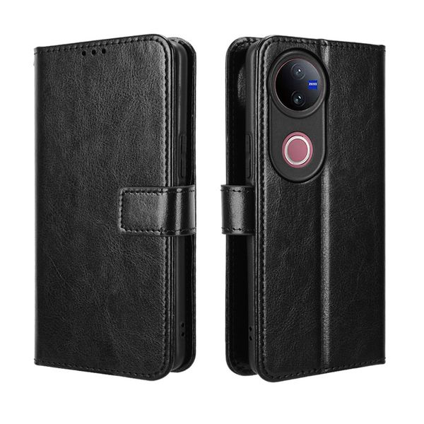 Crazy Horse Pattern Leather Case Compatible With Vivo V50 Lite 4G/5G