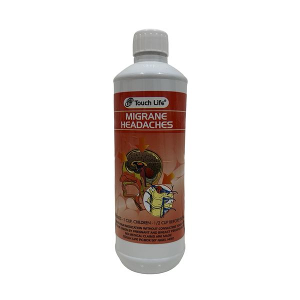 Touch Life Migraine &amp; Headache Relief Herbal Liquid 500ml - Natural Blend