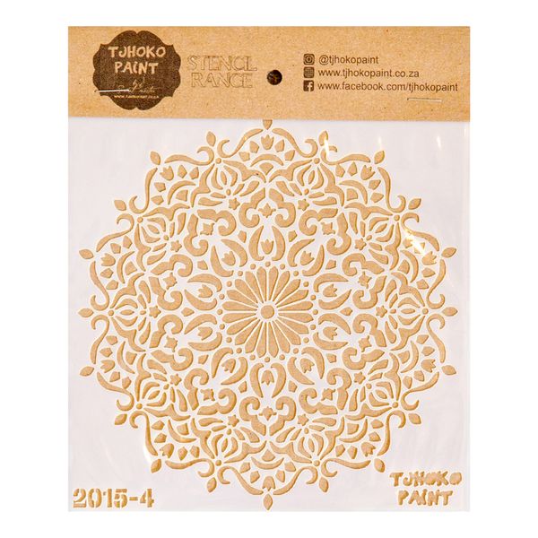 Tjhoko Paint Stencil - 15x15cm - Mandala 7