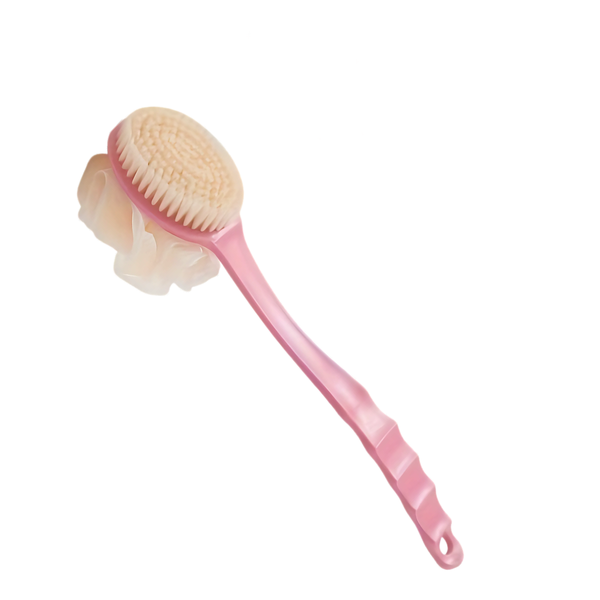 Long Handle Bath Brush with Double-Sided Design