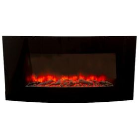 Radiant - Indoor Fireplace - Curved Indoor Decorative Fireplace - 1800W ...