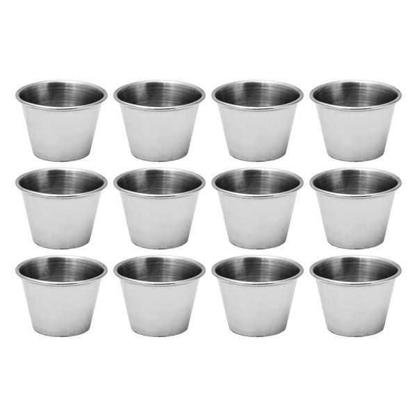 Regent Sauce Cup Stainless Steel 1 Doz, 56ml - 38x55mm Dia
