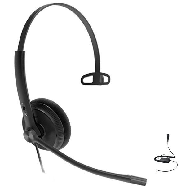 Yealink - YHS34-LITE-MONO - RJ-9 Mono Wired Headset