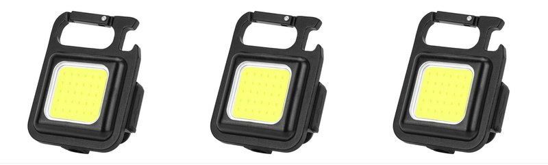 Rechargeable COB Keychain Light With Bottle Opener X 2
