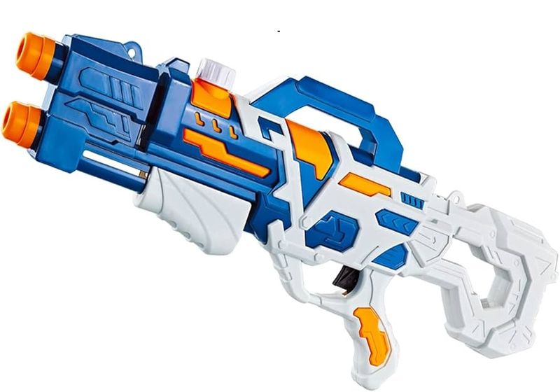 Large Water Gun Double Shot With Air Pump And Trigger