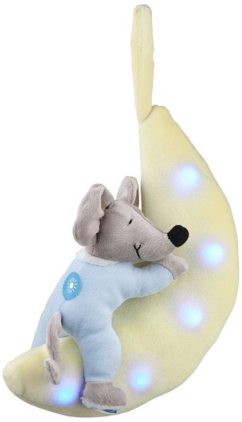 Ansmann Night Light Plush Toy "Moonlight Mouse" with Lullaby Function