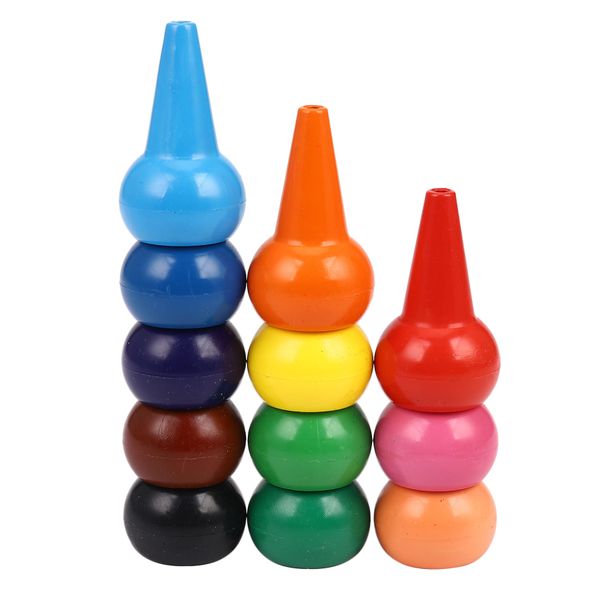 12 Colors Finger Paint Palm Grip Crayons for Babies Toddler Children