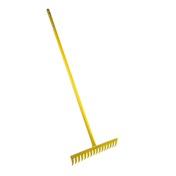 Steel Garden Rake 16T Yellow