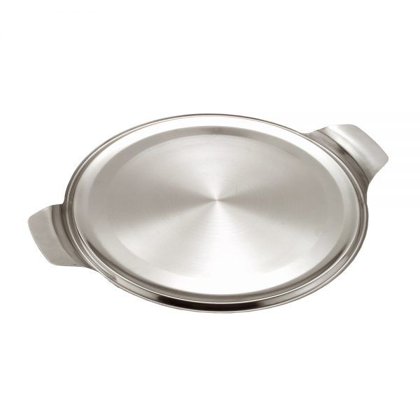Cake Plate 30cm Stainless Steel With Handles - Serveware