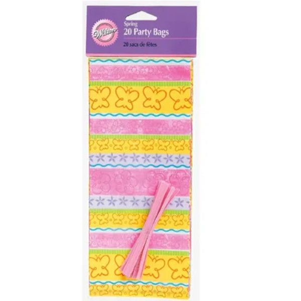 Wilton 20pk Spring Easter Party Candy Treat Sweet Gift Bags With Ties