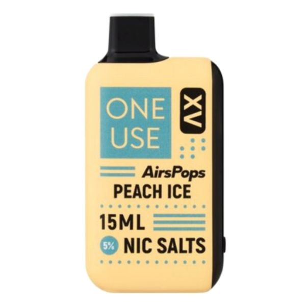 AirsPops Airscream XV 15ml Disposable Vapes - Peach Ice (Pack of 4)