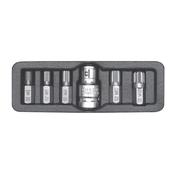 Yato Spline Bit Set - 6 Piece