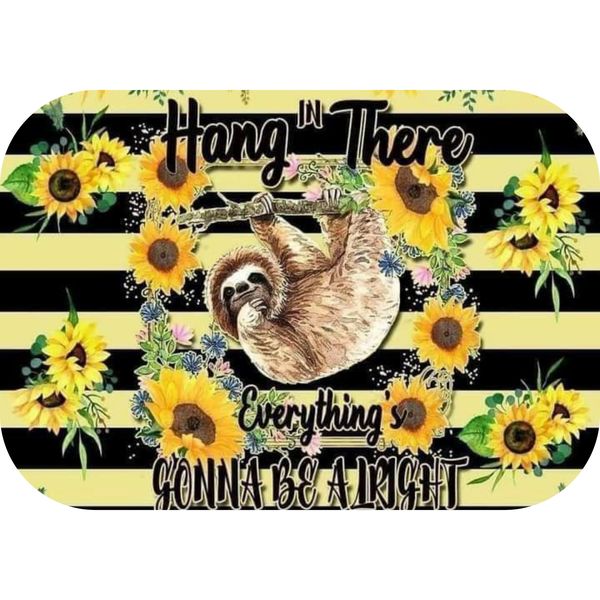 Hang in There Sunflower Printed Mouse Pad