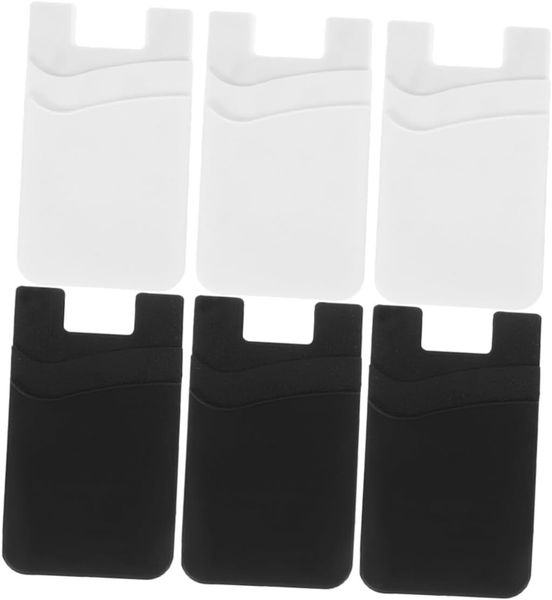 Slim Silicone Phone Case Card Holder for ID &amp; Credit Cards
