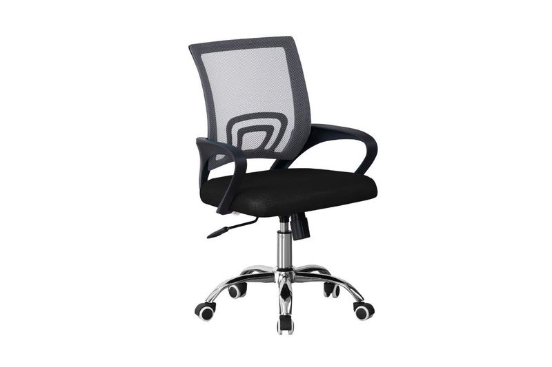 TOCC Tippy Mod Operator Chair with Chrome - Grey and Black