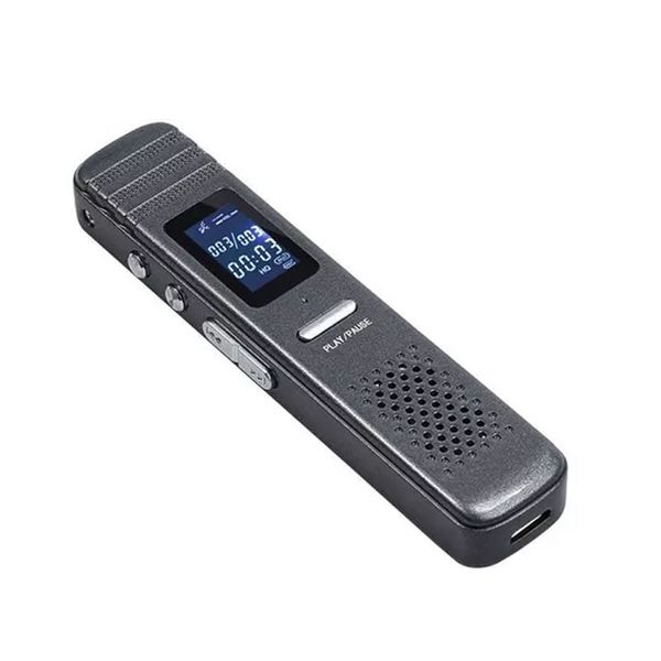 8GB Rechargeable Multifunctional Digital Voice Recorder BLACK