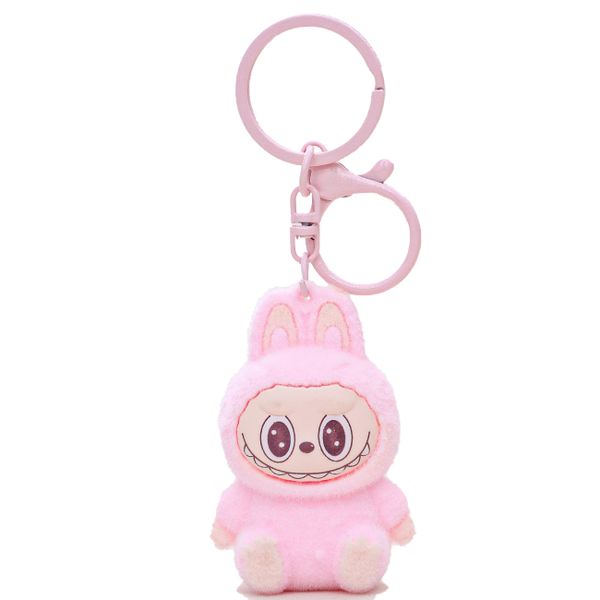 Plush doll keychain plush Labubu bag charm small gift cartoon pendant.
