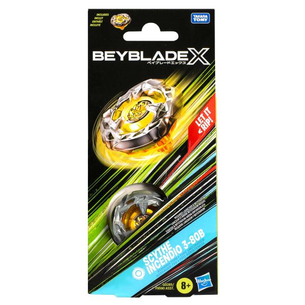 Beyblade X Scythe Incendio 3-80b Booster Pack Set
