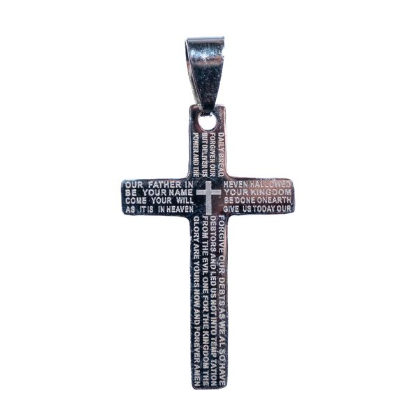 Lords Prayer Cross Pendant