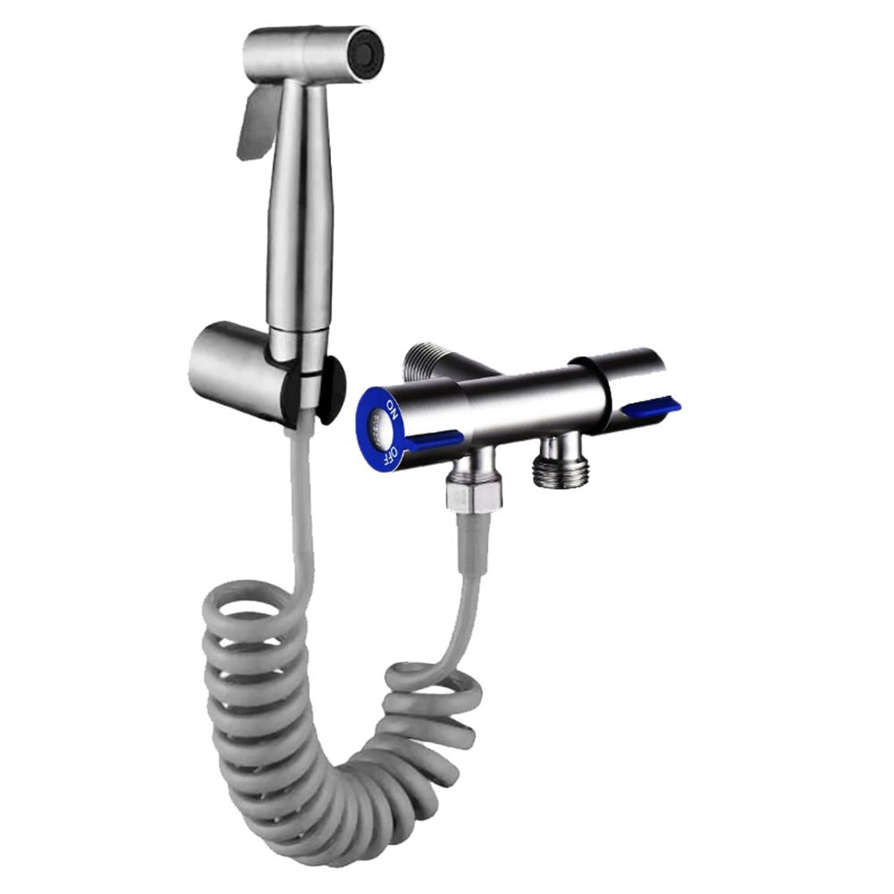 Portable Stainless Steel Toilet Handheld Bidet Sprayer Kit - Set of 4