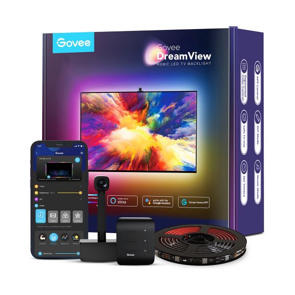 Govee DreamView T1 TV Backlight - Colour Sense Cam &amp; LED Strip