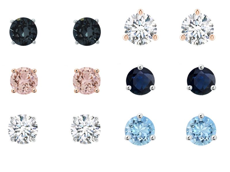 Civetta Spark Six Studs Set -Spring Crystal