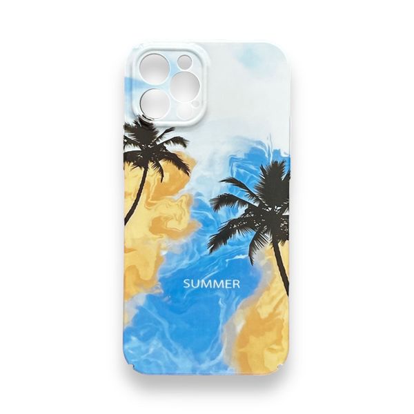 Summer Vibes Coconut Tree Hard Phone Case For iPhone 13 Pro Max
